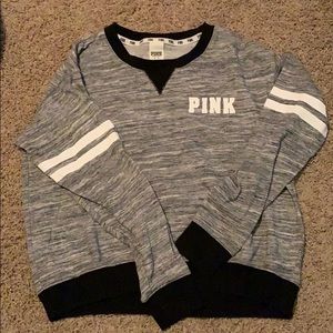 Pink grey and black sweatshirt